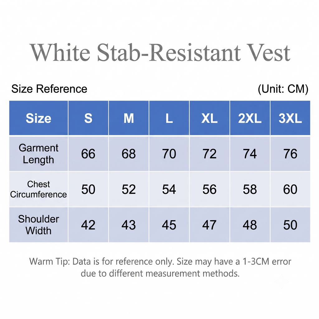 White Anti-stab Vest