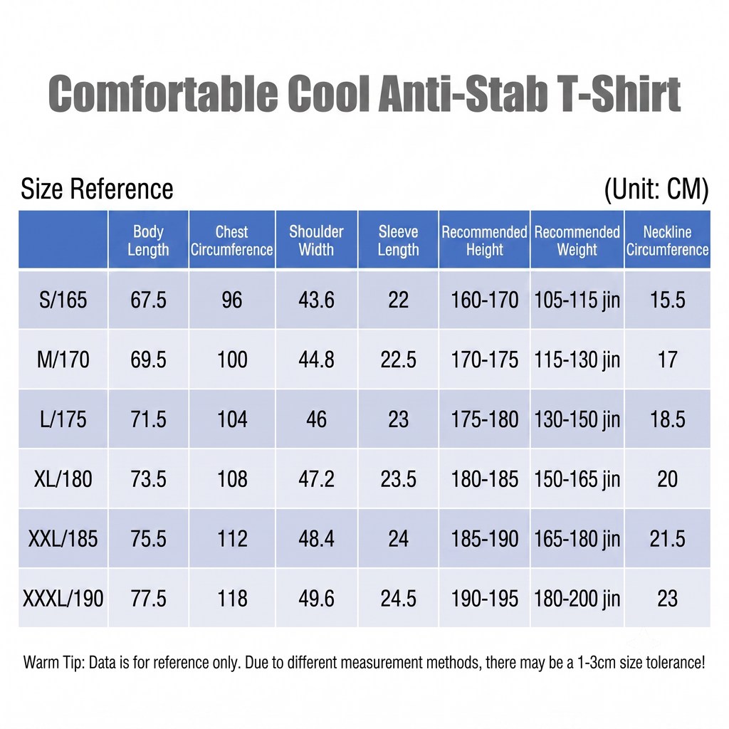 Black Anti-stab Short Sleeve Shirt
