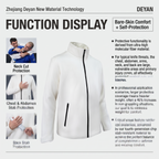 White Double-Layer Anti-puncture Jacket
