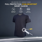 Navy Blue Anti-stab Short Sleeve Shirt