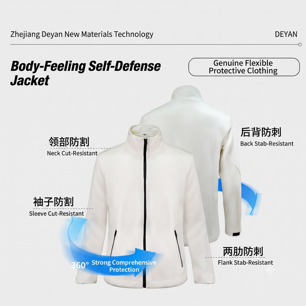 White Double-Layer Anti-puncture Jacket