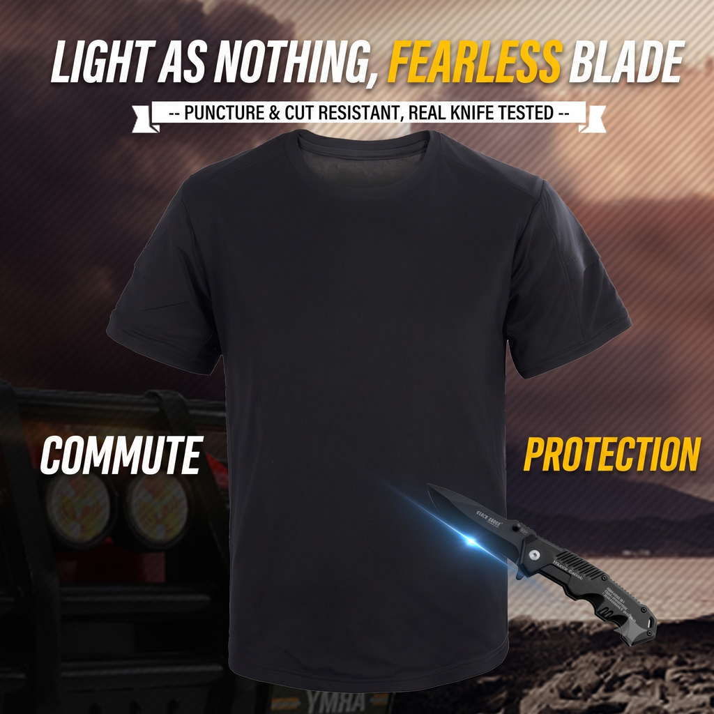 Black Anti-stab Short Sleeve Shirt