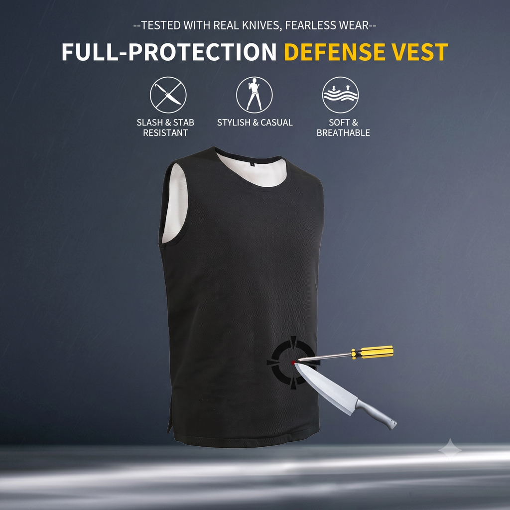 Black Anti-stab Vest