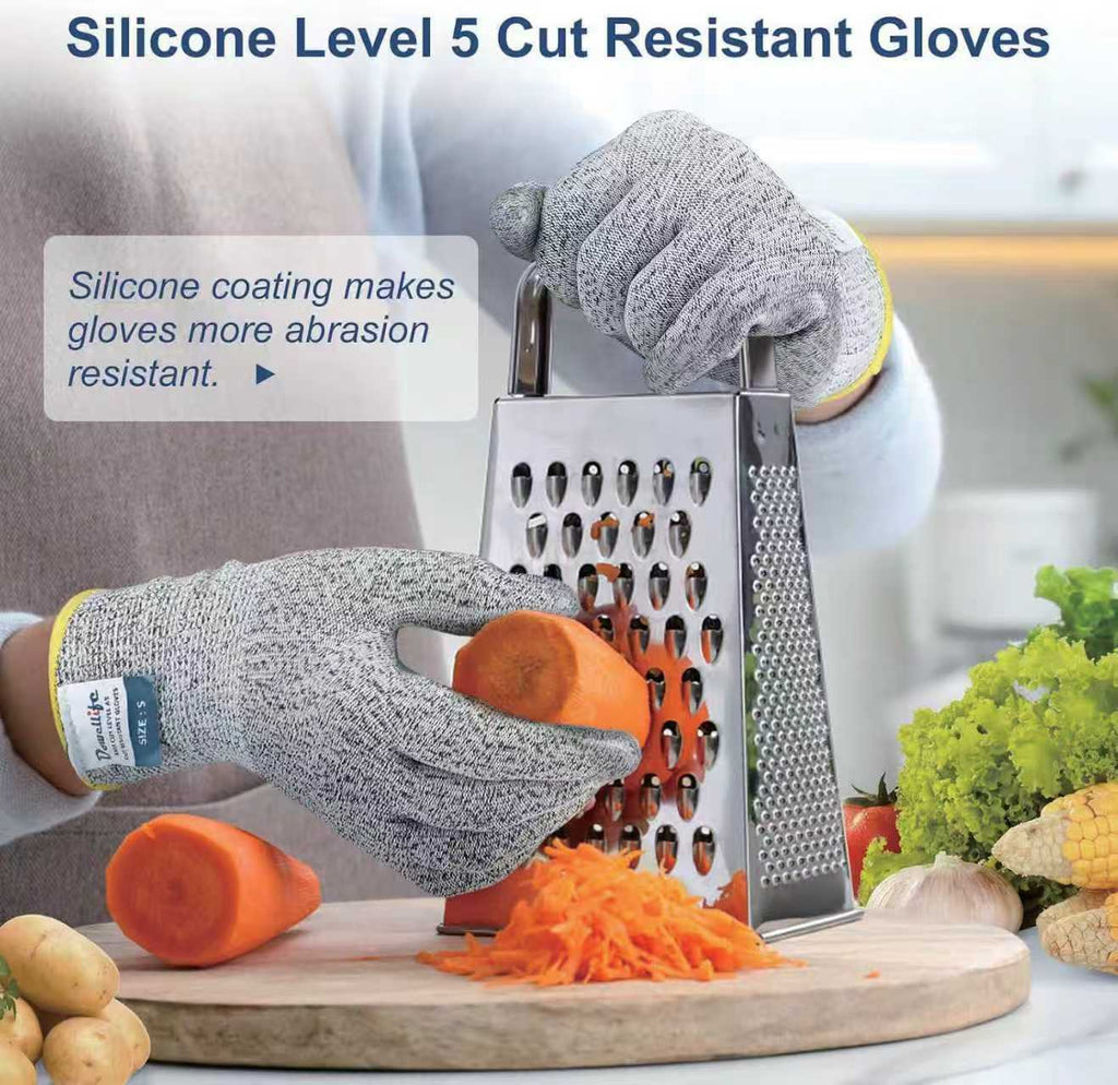 Level 5 Anti-Cut Safety Gloves, Cut Resistant Work Protective Gloves