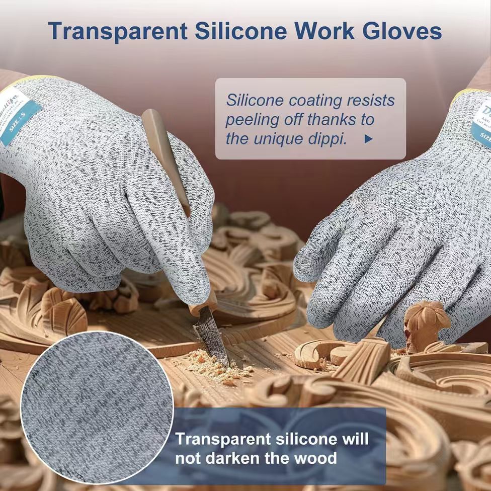 Level 5 Anti-Cut Safety Gloves, Cut Resistant Work Protective Gloves