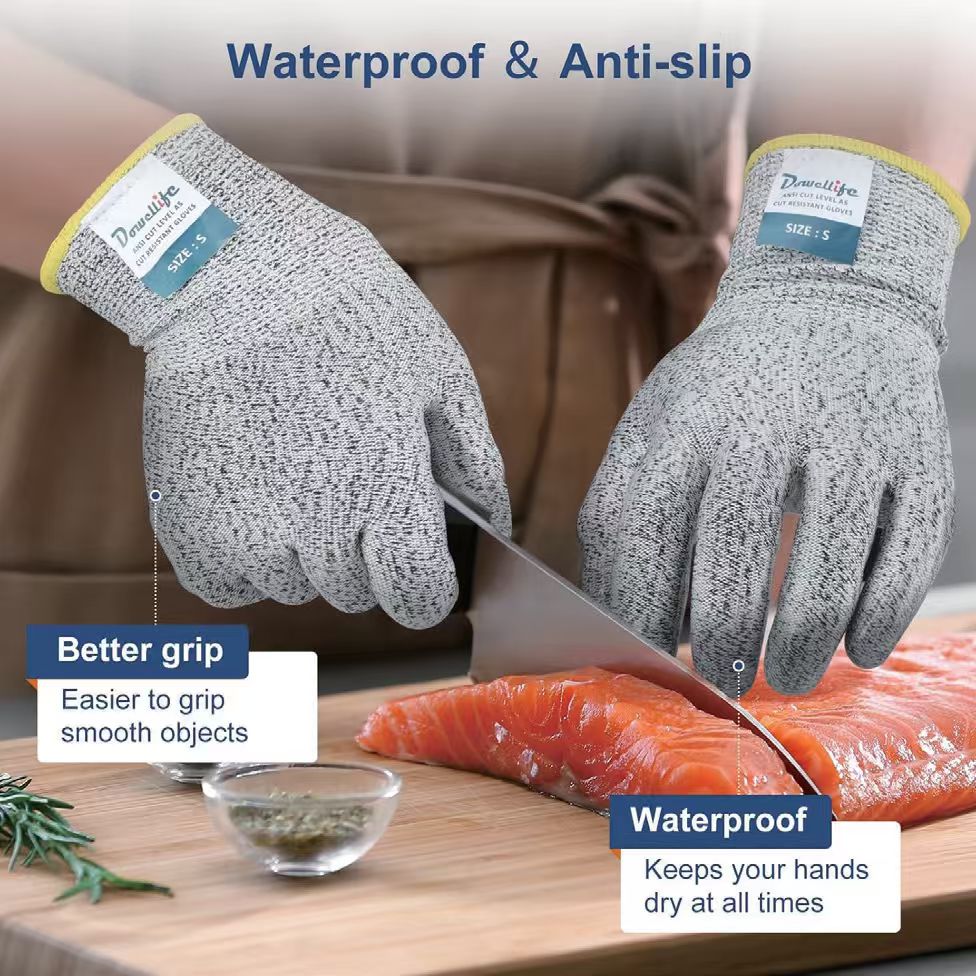 Level 5 Anti-Cut Safety Gloves, Cut Resistant Work Protective Gloves